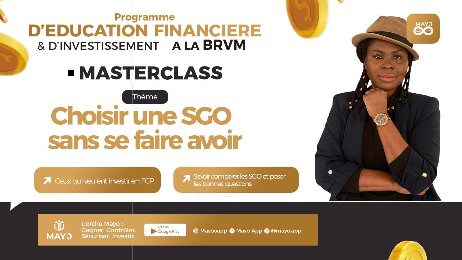 Masterclass avec CGF, présentation des FCP